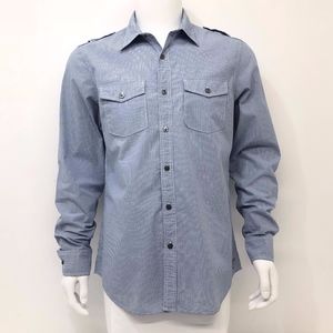 American Eagle Blue Button Down Dress Shirt